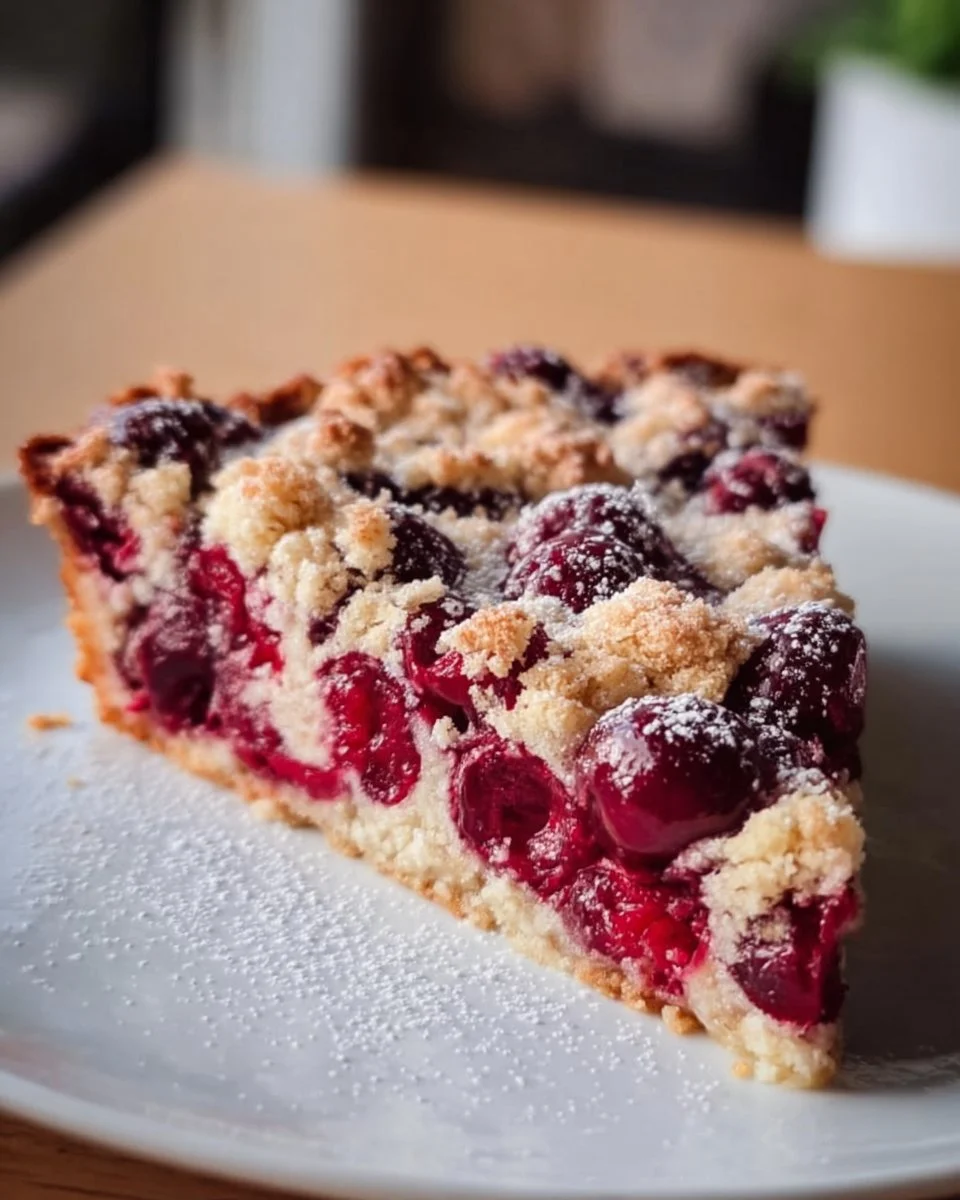 Einfacher und schneller Kirsch-Streusel-Kuchen
