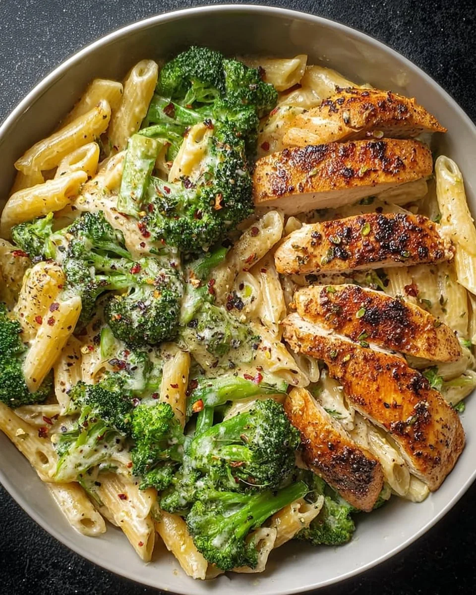 Hähnchen-Brokkoli-Pasta