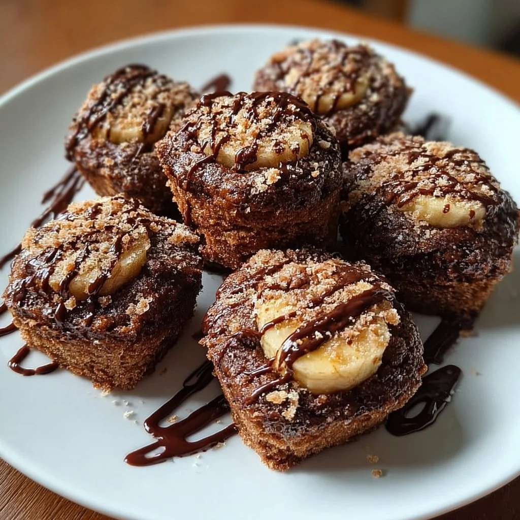 Bananen Brownie Häppchen