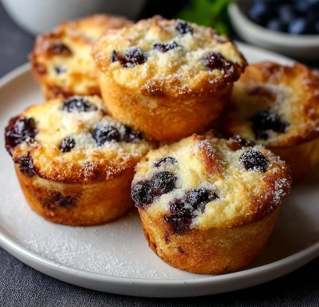 Blaubeer-Sahne- Muffins Rezept