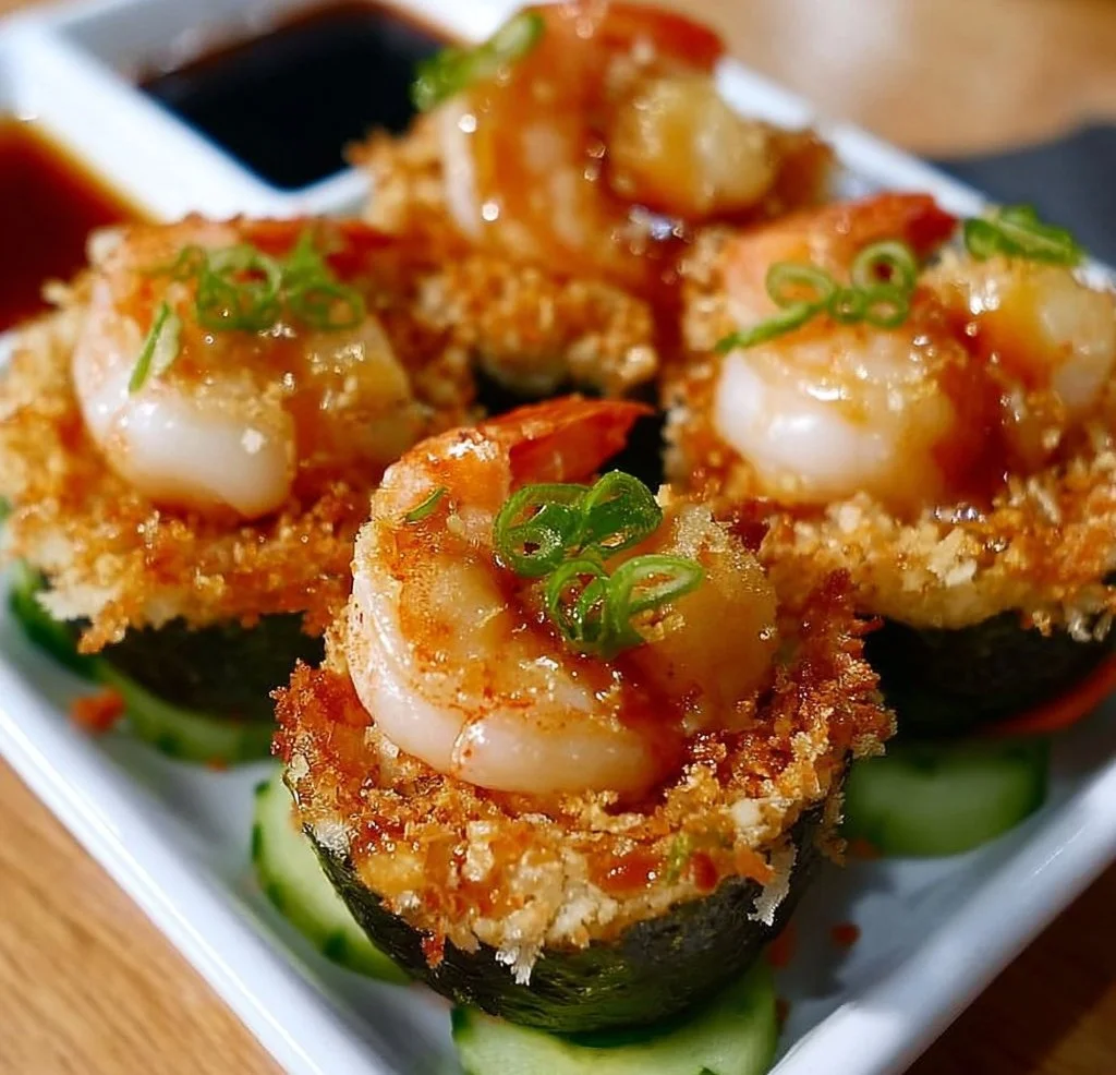 Crispy Shrimp Sushi Cups Rezept