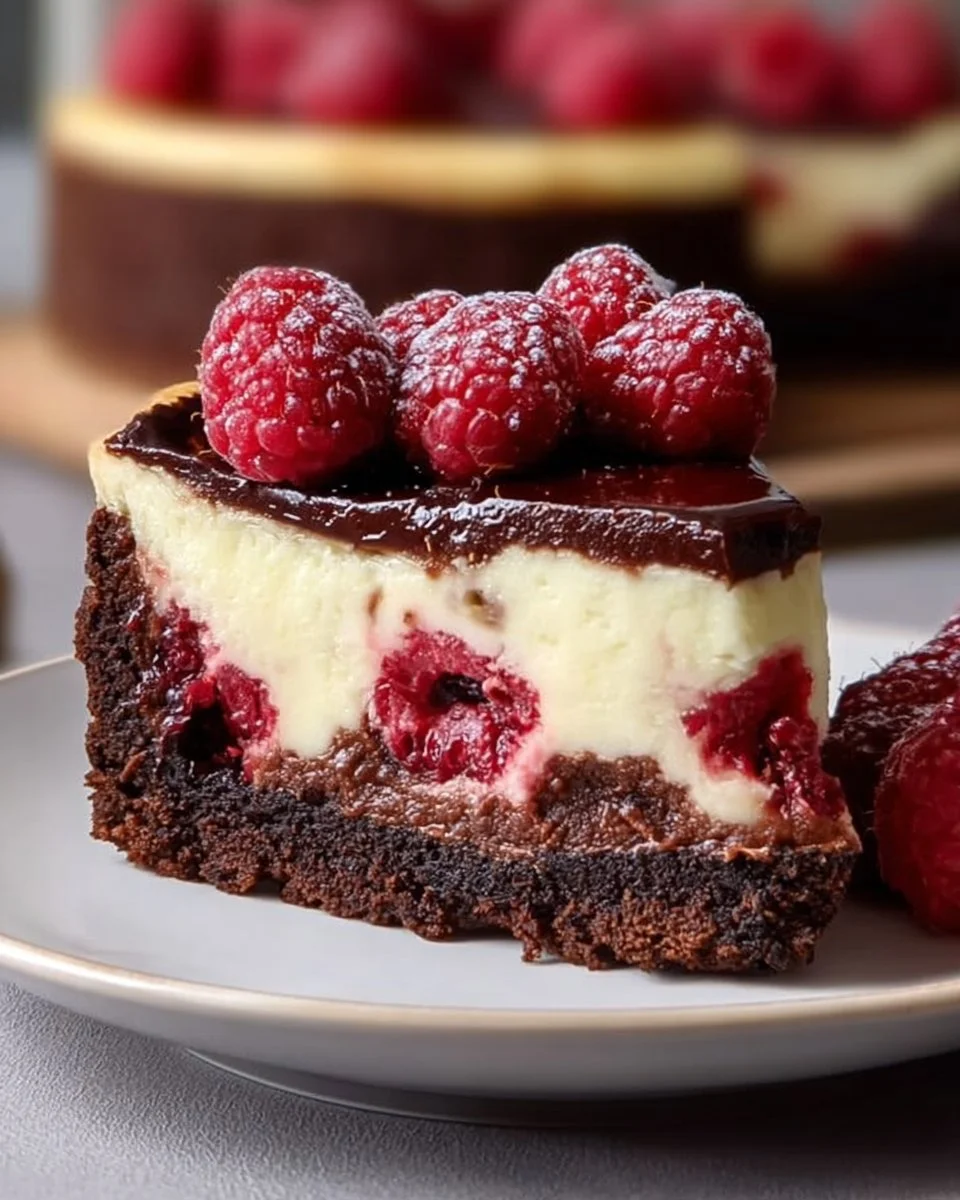 Himbeer-Brownie Cheesecake Rezept