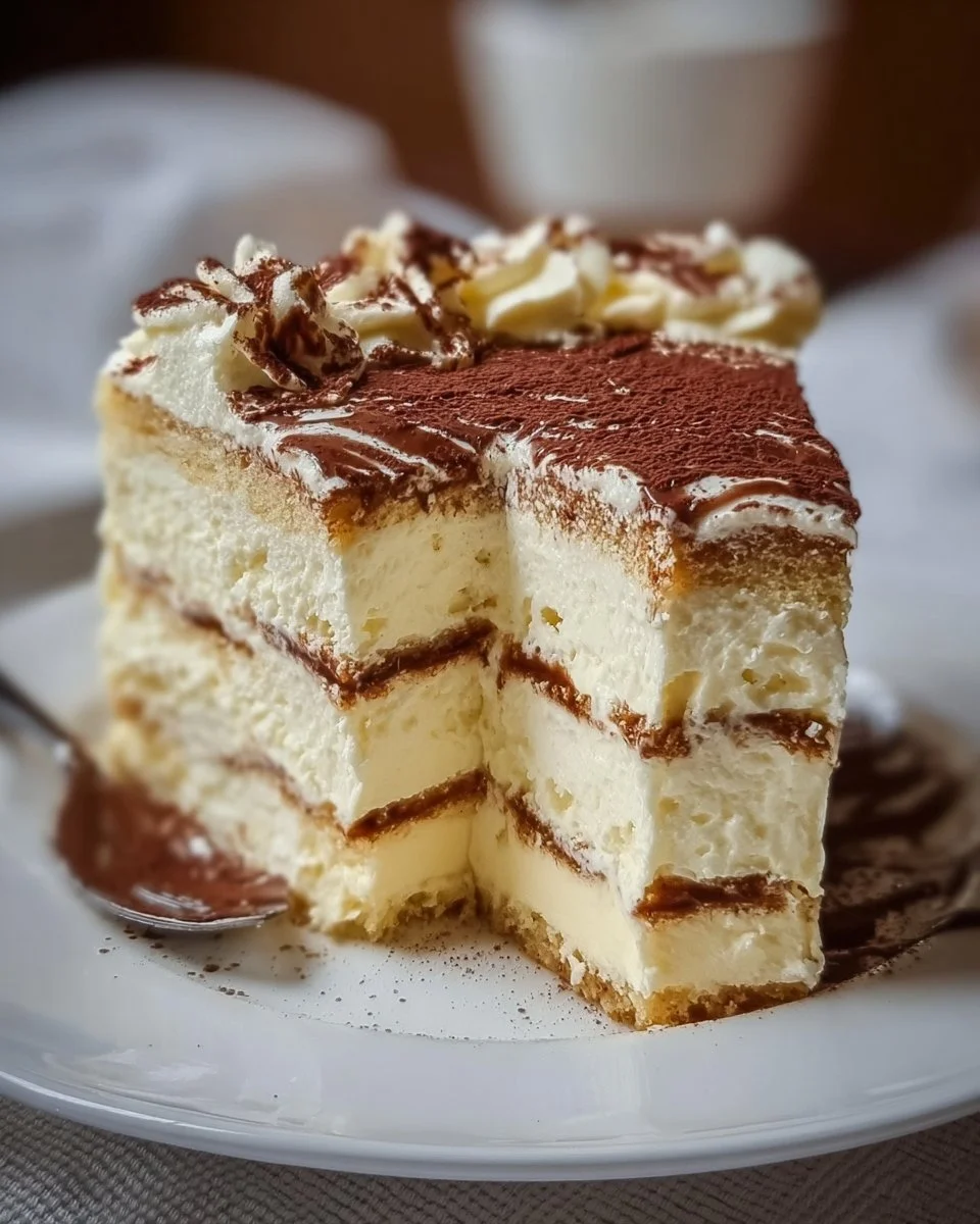 Italienischer Sahnekuchen