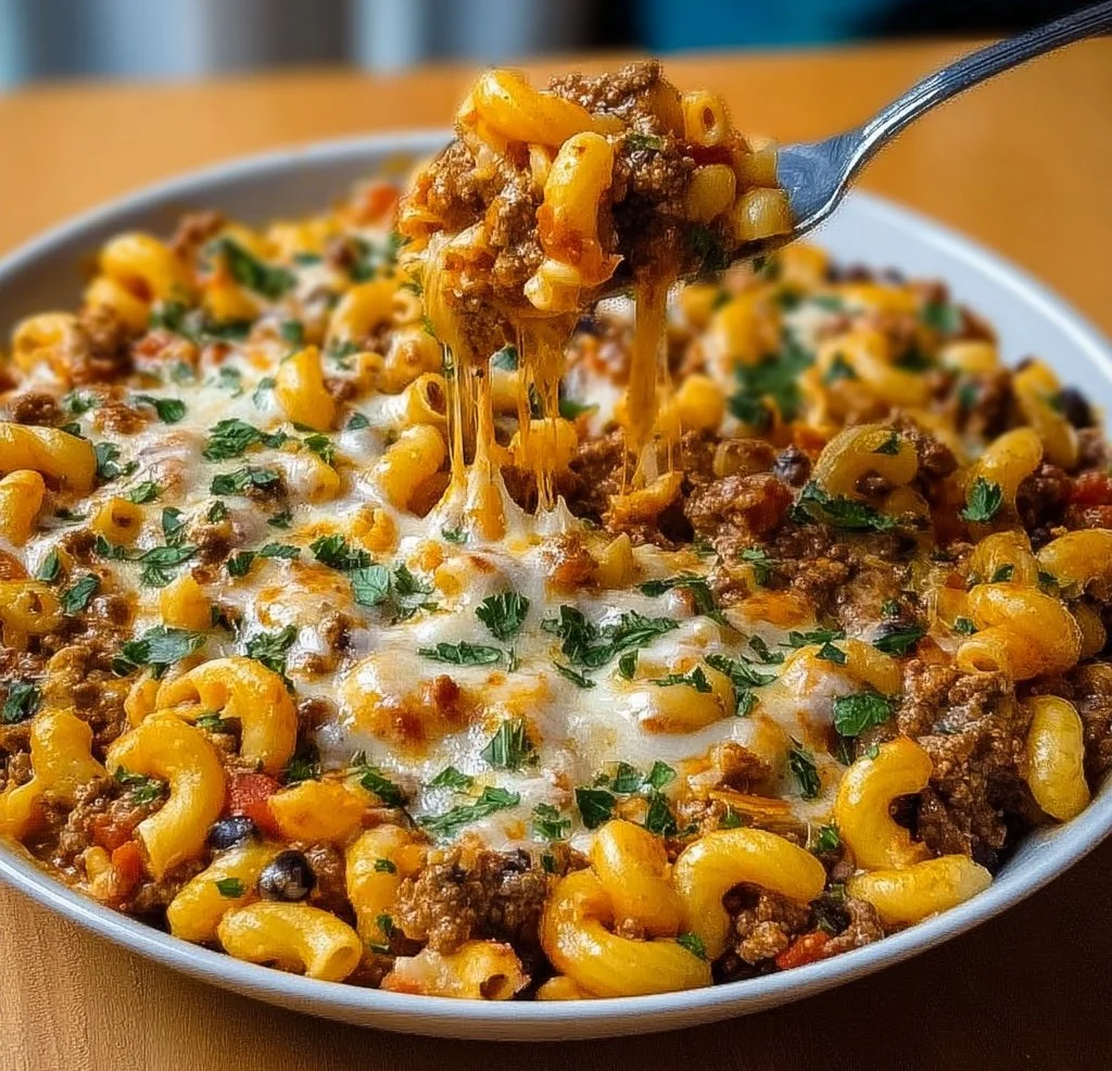 Käsige Taco-Makkaroni mit Käse Rezept