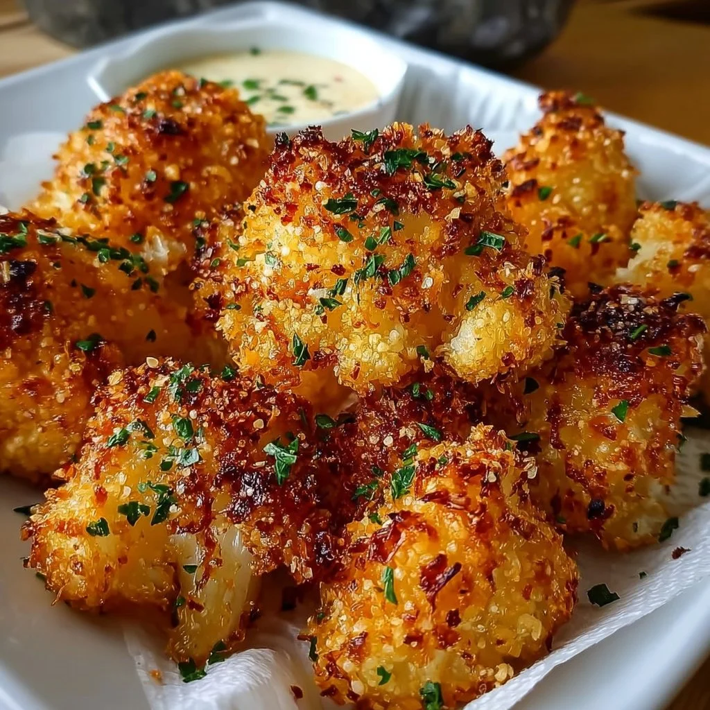 Panierter Blumenkohl aus dem Backofen