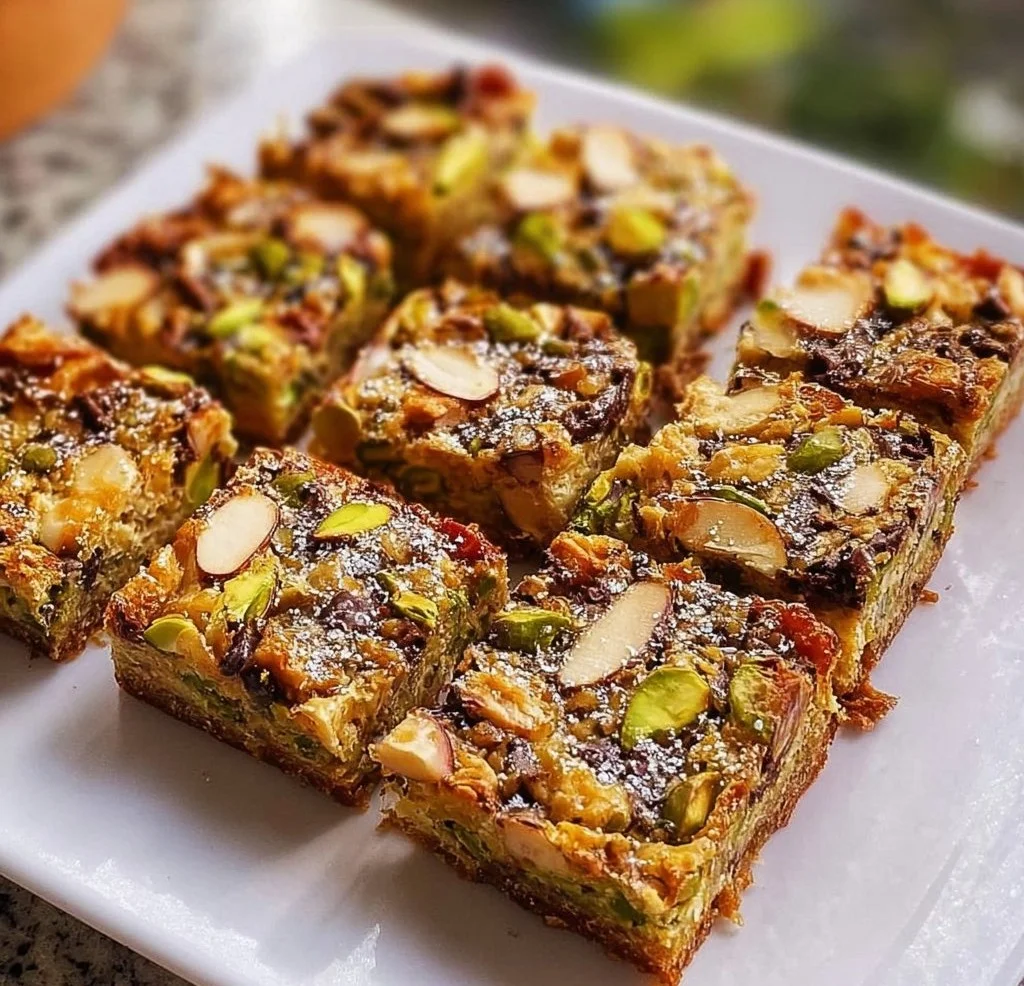 Pistazien-Hafer- Quadrate Rezept