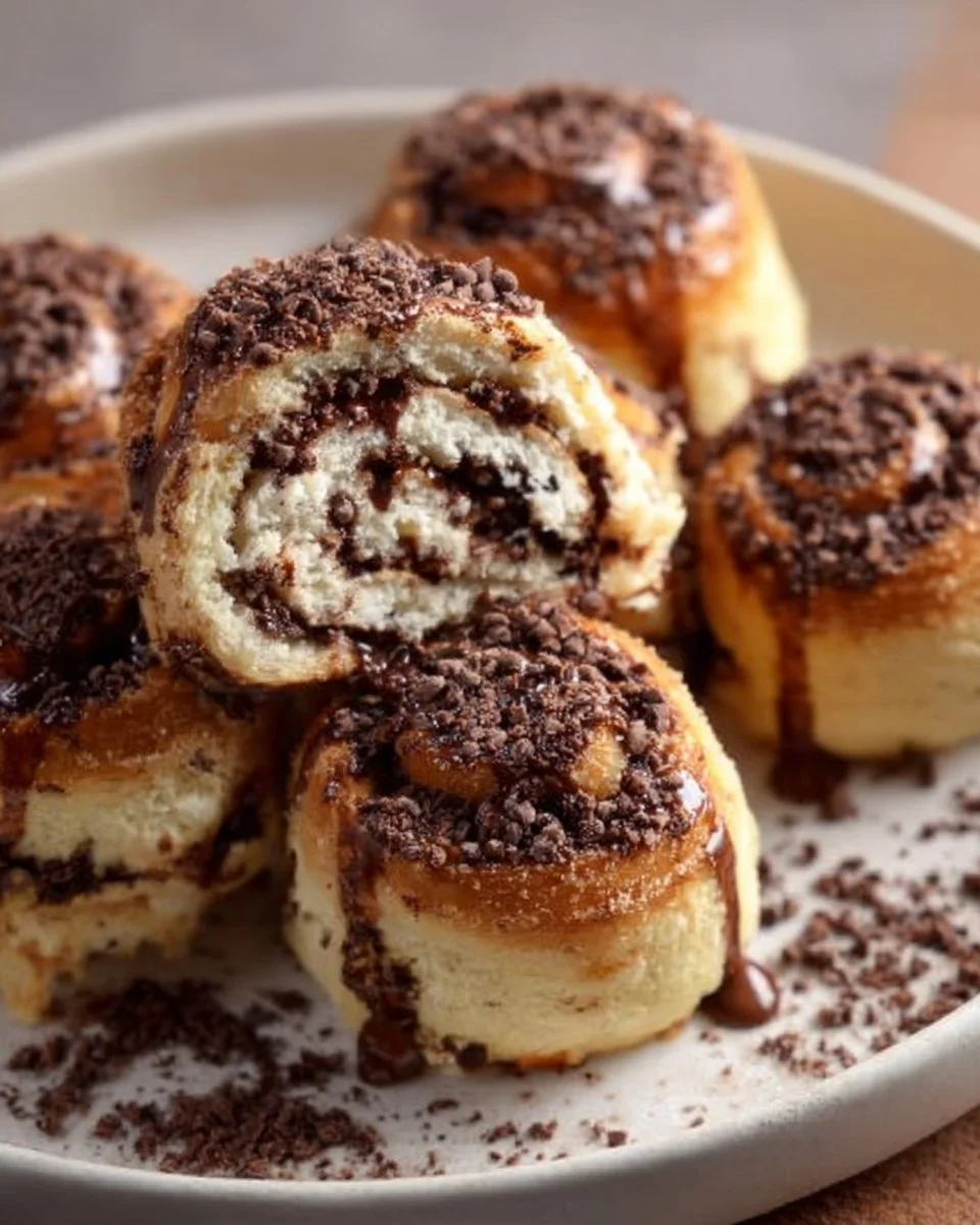 Protein-rich 10-Minute Chocolate Rolls