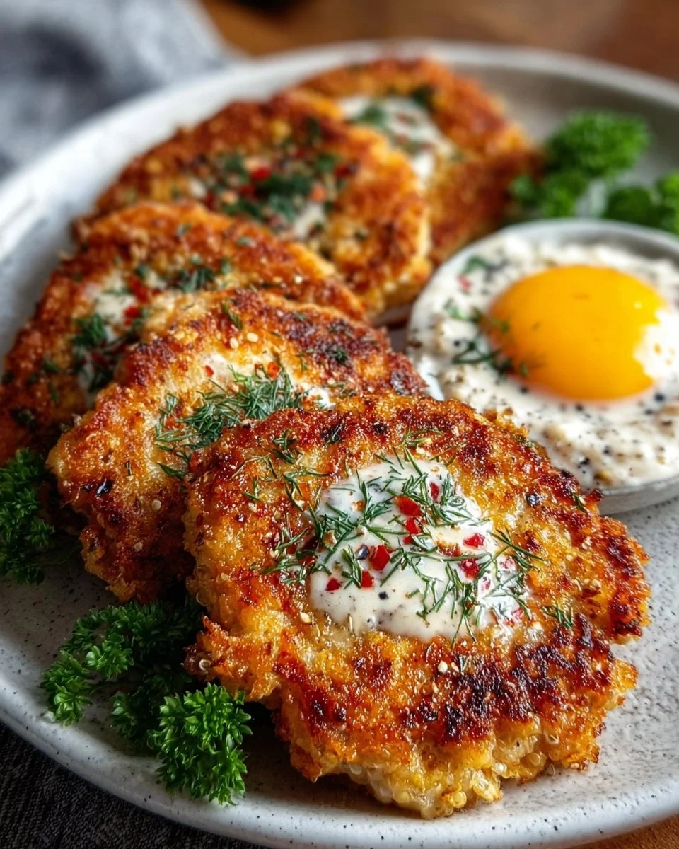 Proteinreiche Hüttenkäsetaler