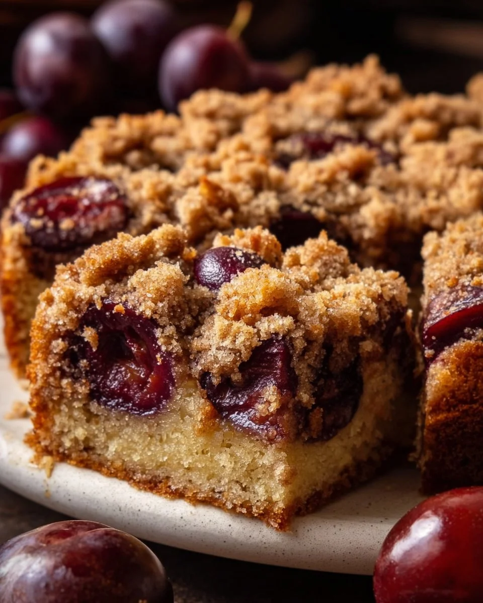 Walnuss Zwetschgenkuchen mit Zimt-Streuseln