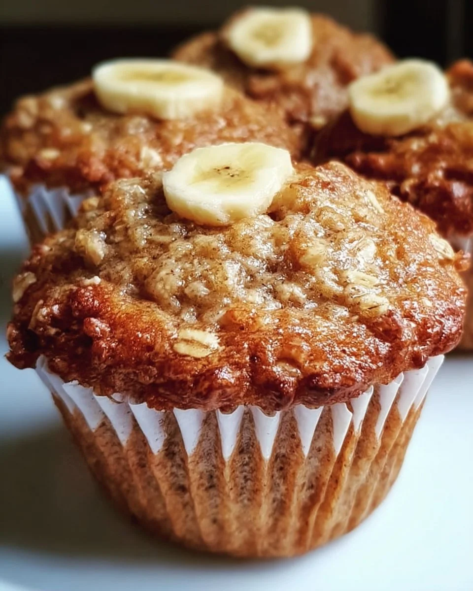 Bananen-Haferflocken-Muffins