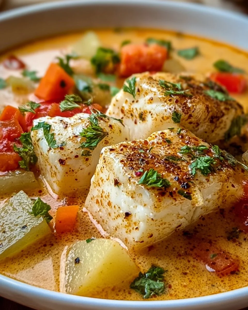 Cremiger Fisch-Eintopf