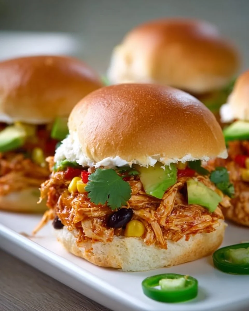 Crockpot Fiesta- Hühnchen-Slider