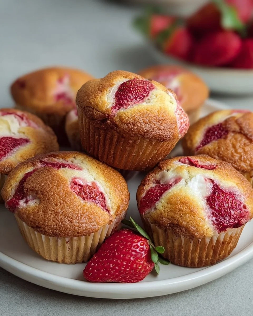 Erdbeermuffins mit Joghurt