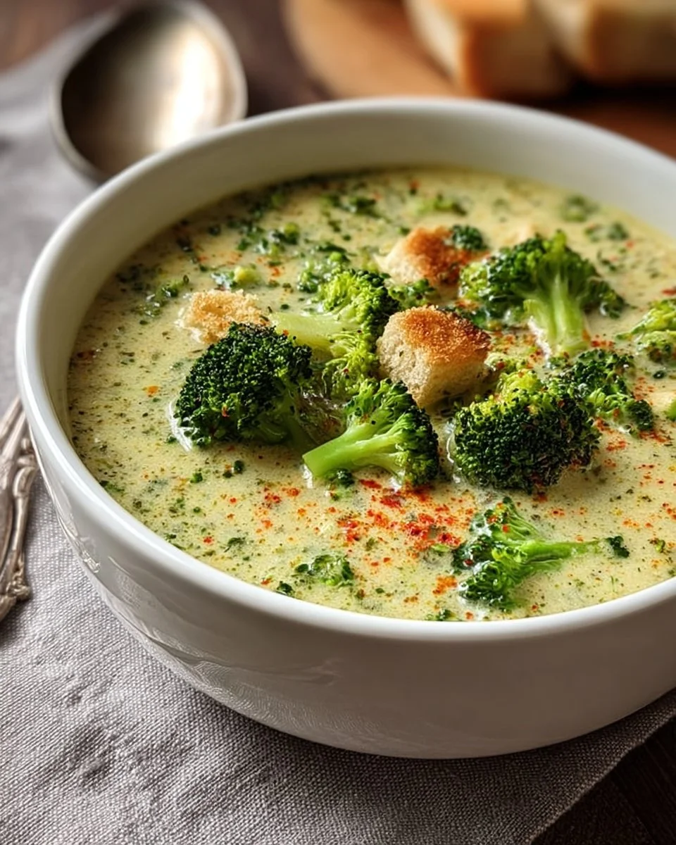 Geräucherte Gouda Brokkolisuppe