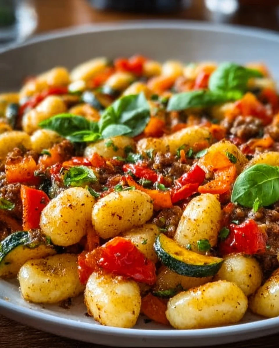 Gnocchi Pfanne mit Gemüse
