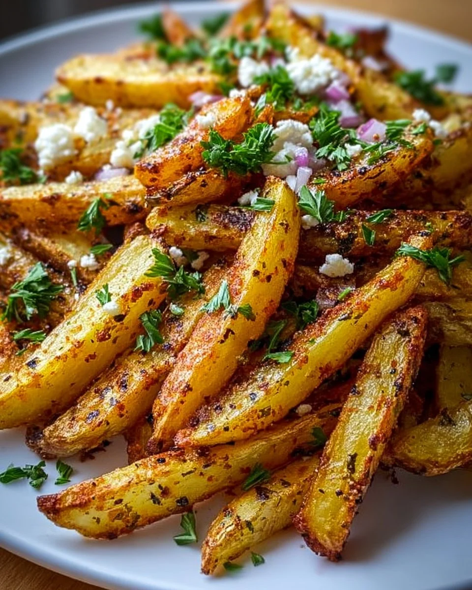Hausgemachte griechische Pommes frites