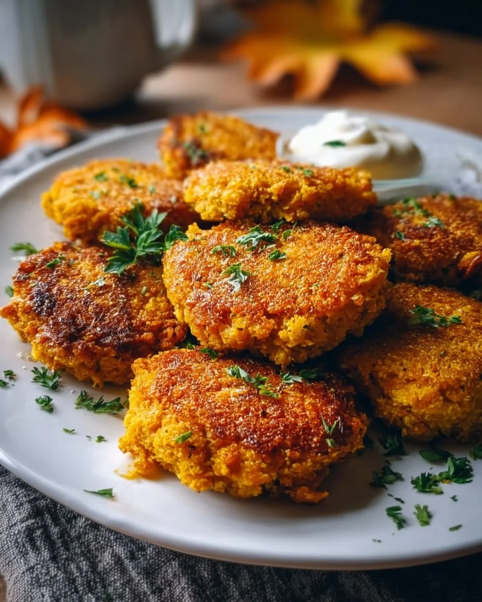 Knusprige Vegane Kürbispuffe