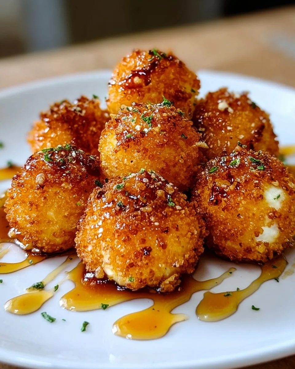 Knusprige Ziegenkäse-Pops mit Honig