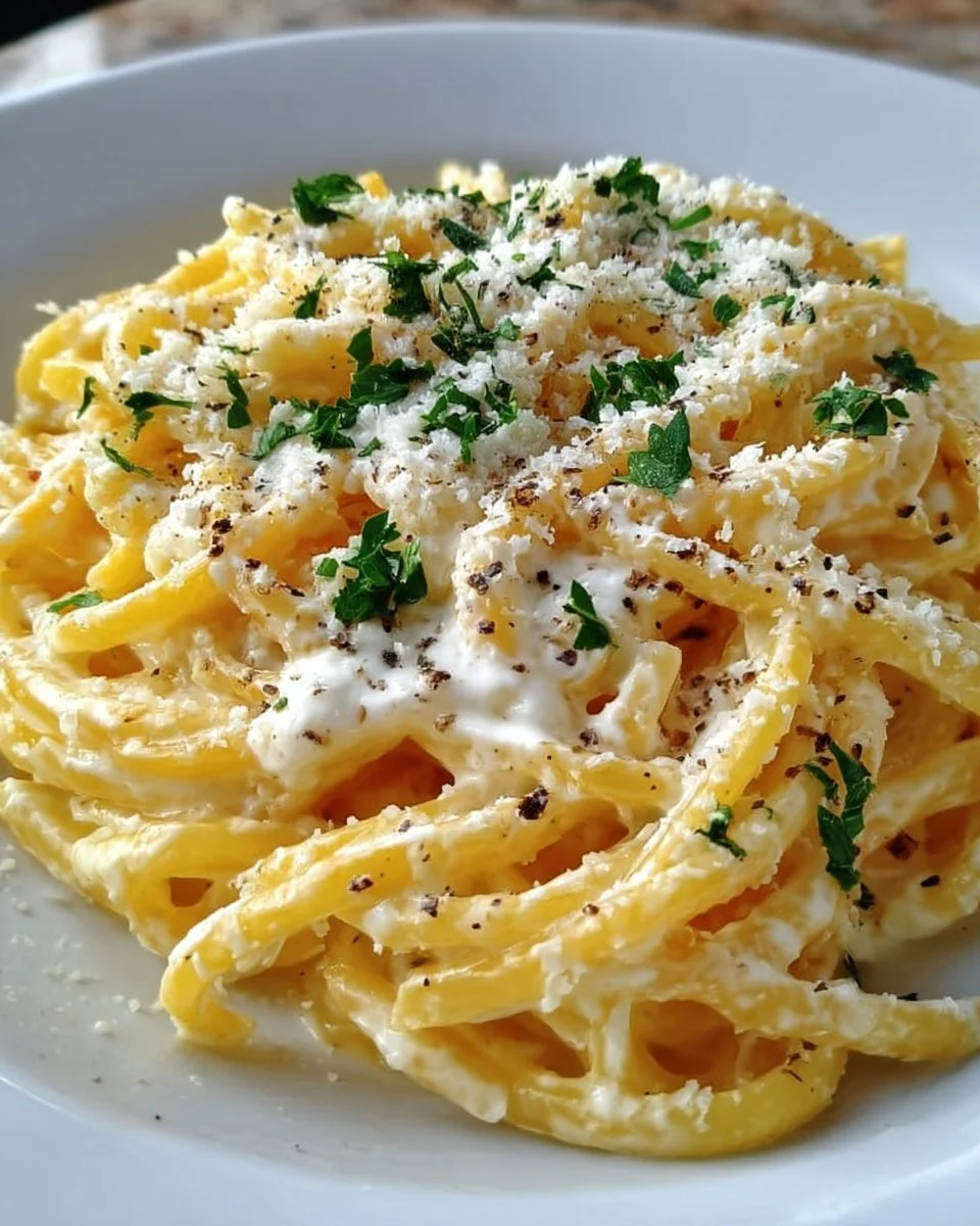 Nudeln mit Creme Fraiche