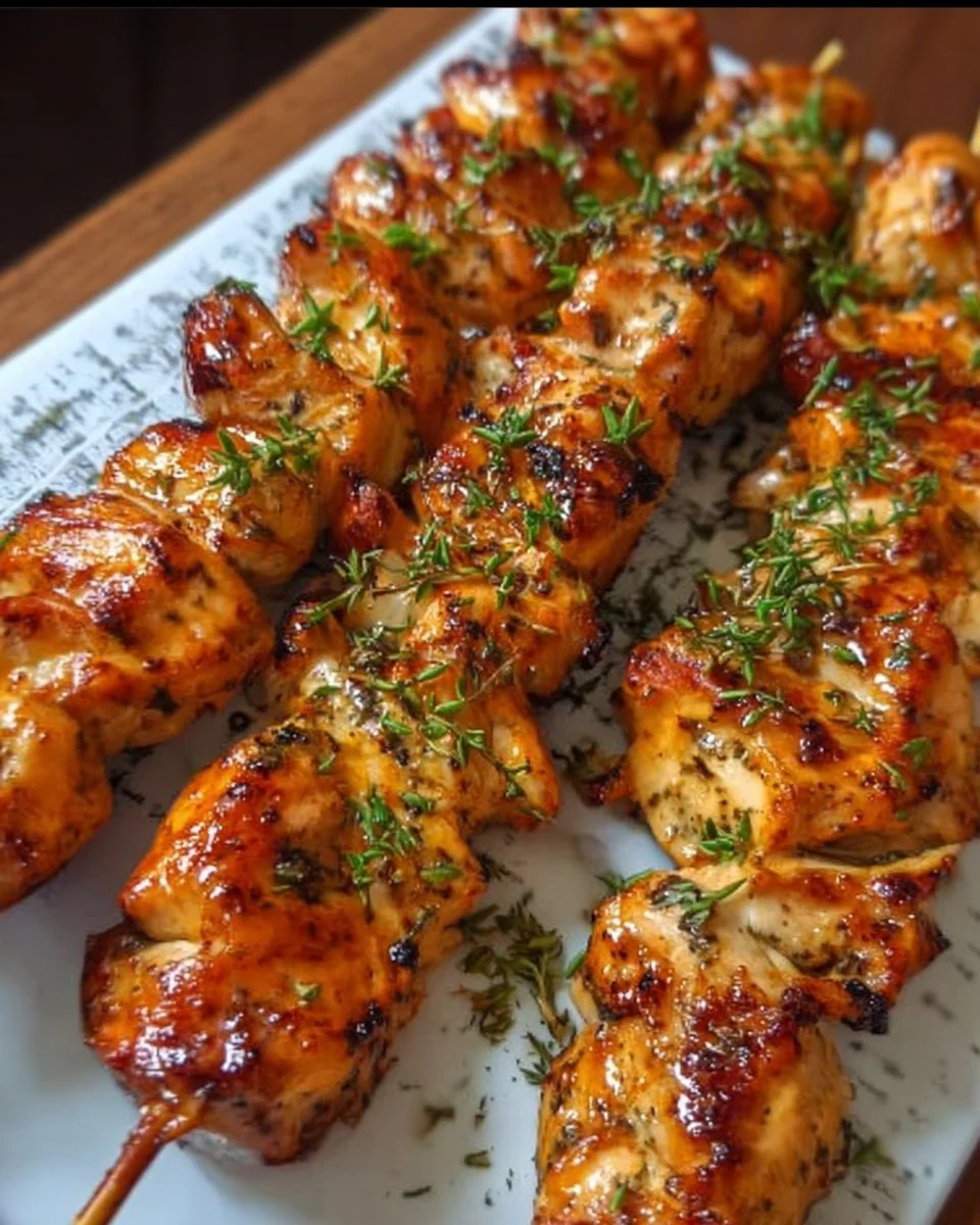 Saftige Hähnchenspieße auf dem Grill, perfekt für Ihr BBQ