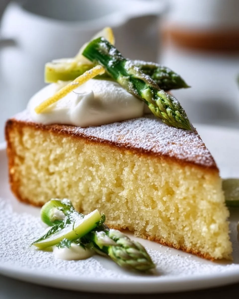 Vanille Spargel Zitronen Kuchen