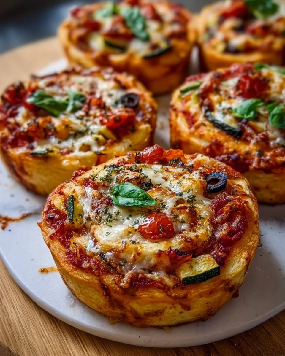 Vegetarische Pizzabrötchen