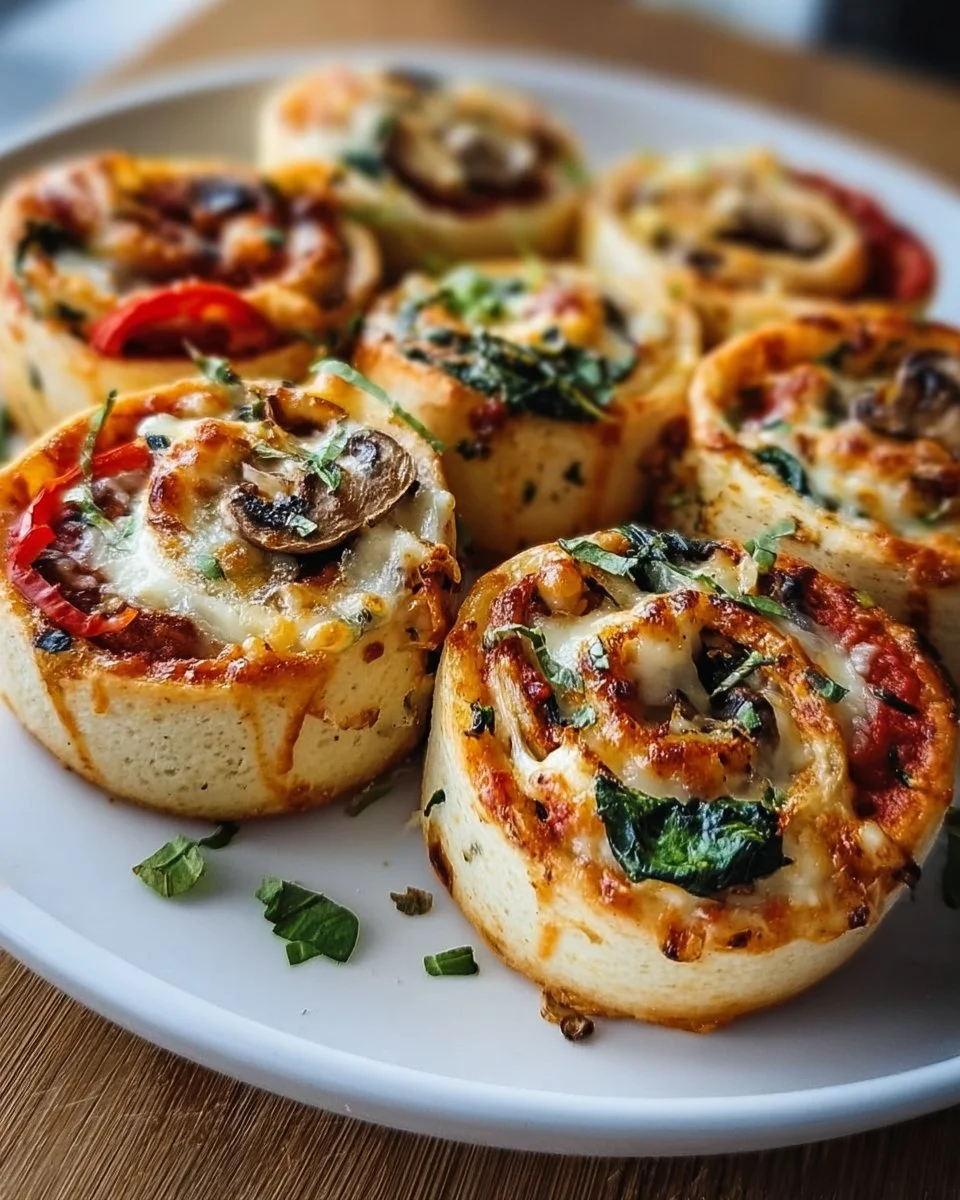 Vegetarische Pizzabrötchen