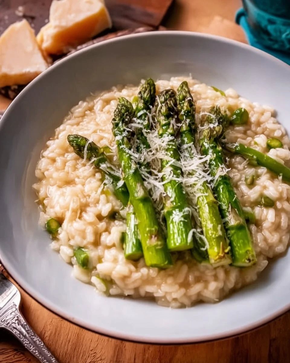 Vegetarisches Spargelrisotto