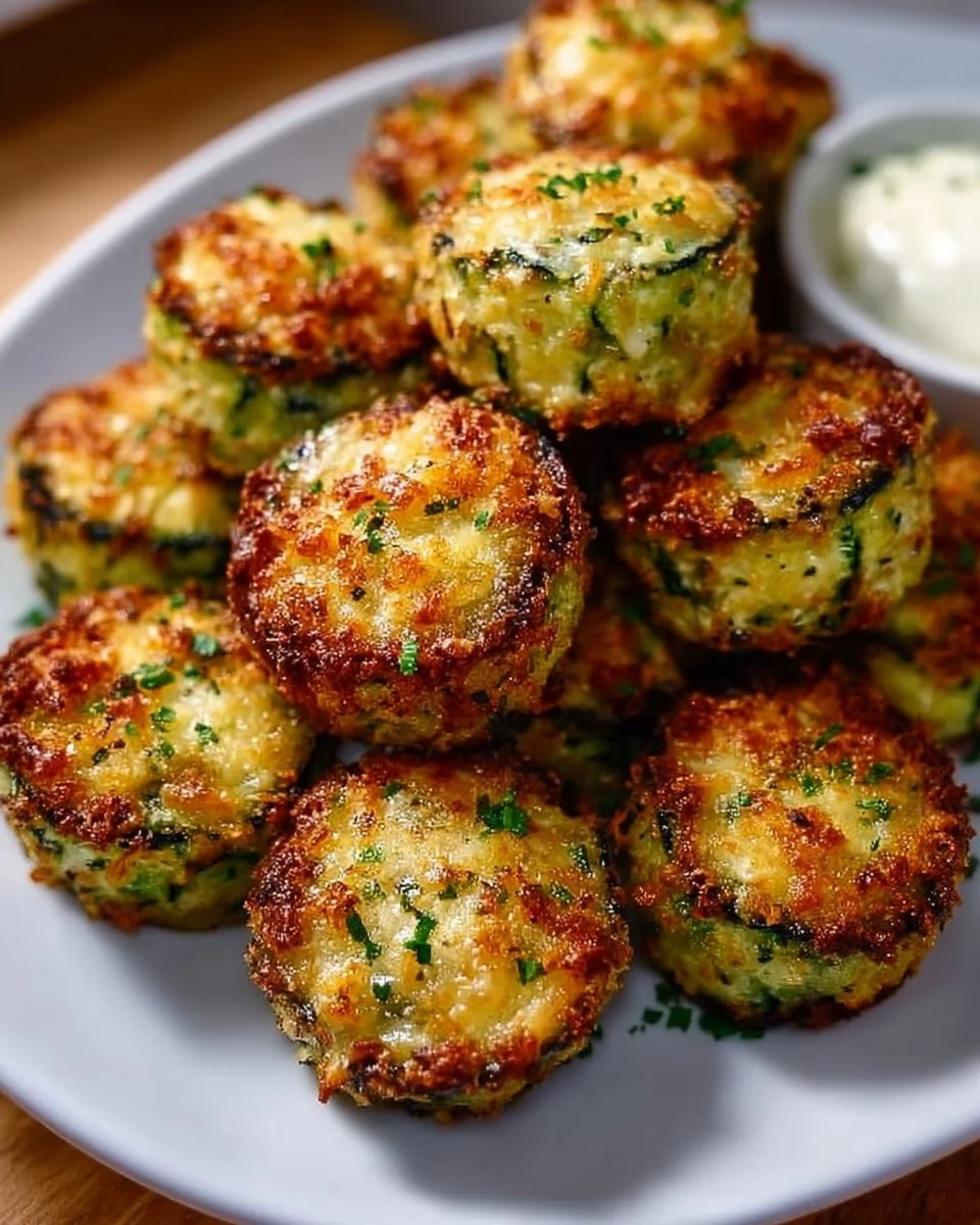 Leckere Zucchini-Knoblauch-Bissen als gesunder Snack