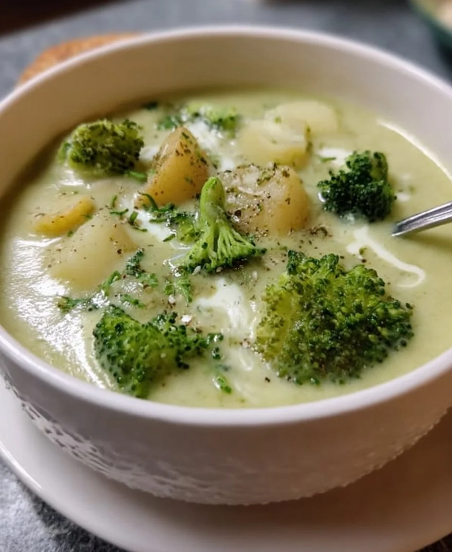 Brokkoli Suppe mit Kartoffeln
