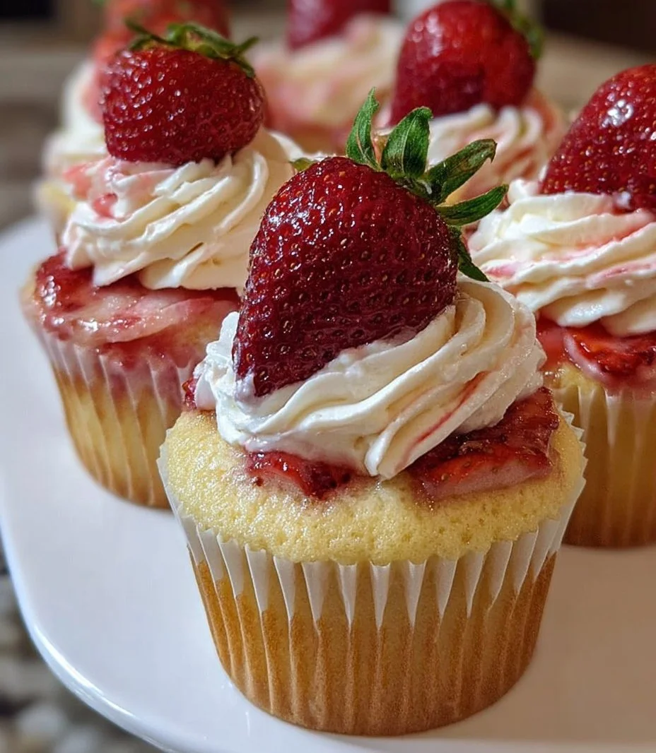 Erdbeer-Cupcakes