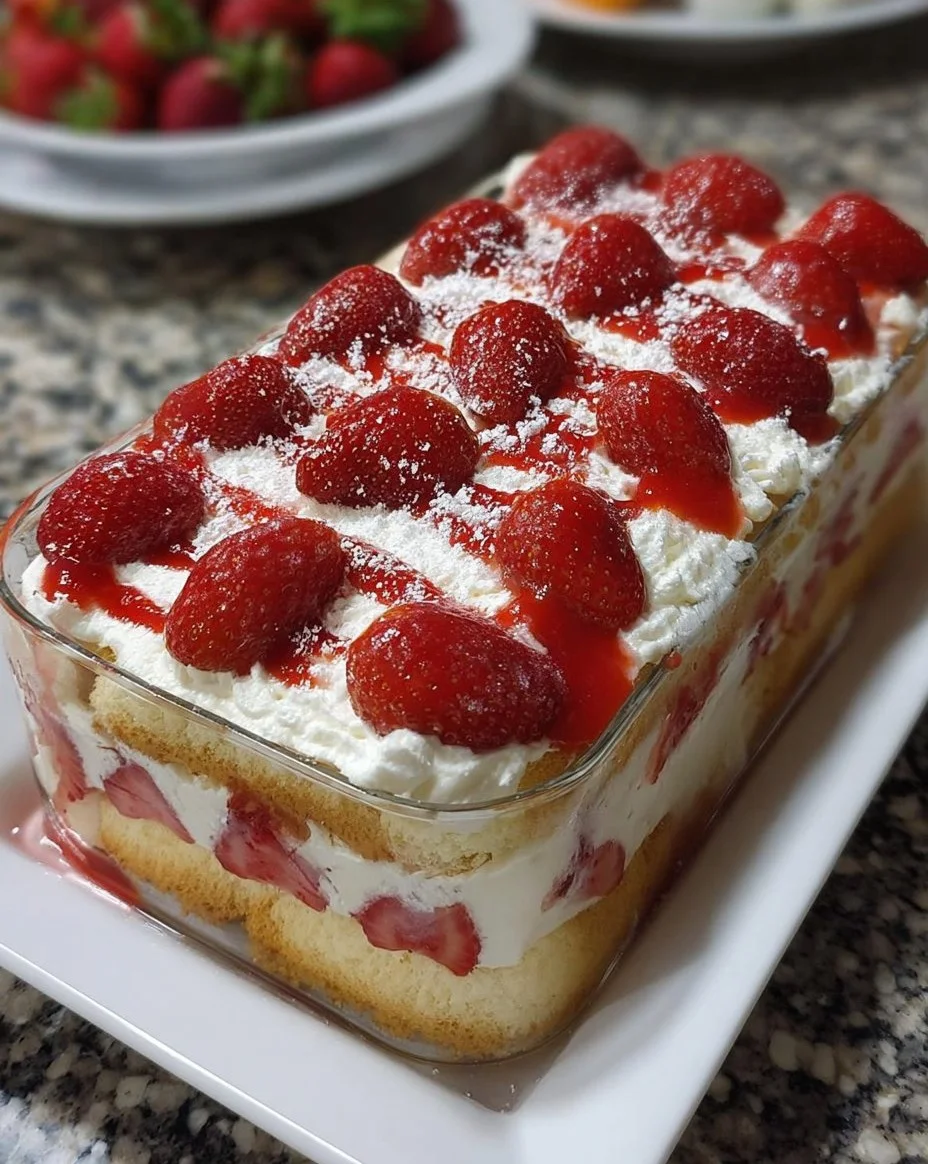Erdbeer- Raffaello-Dessert