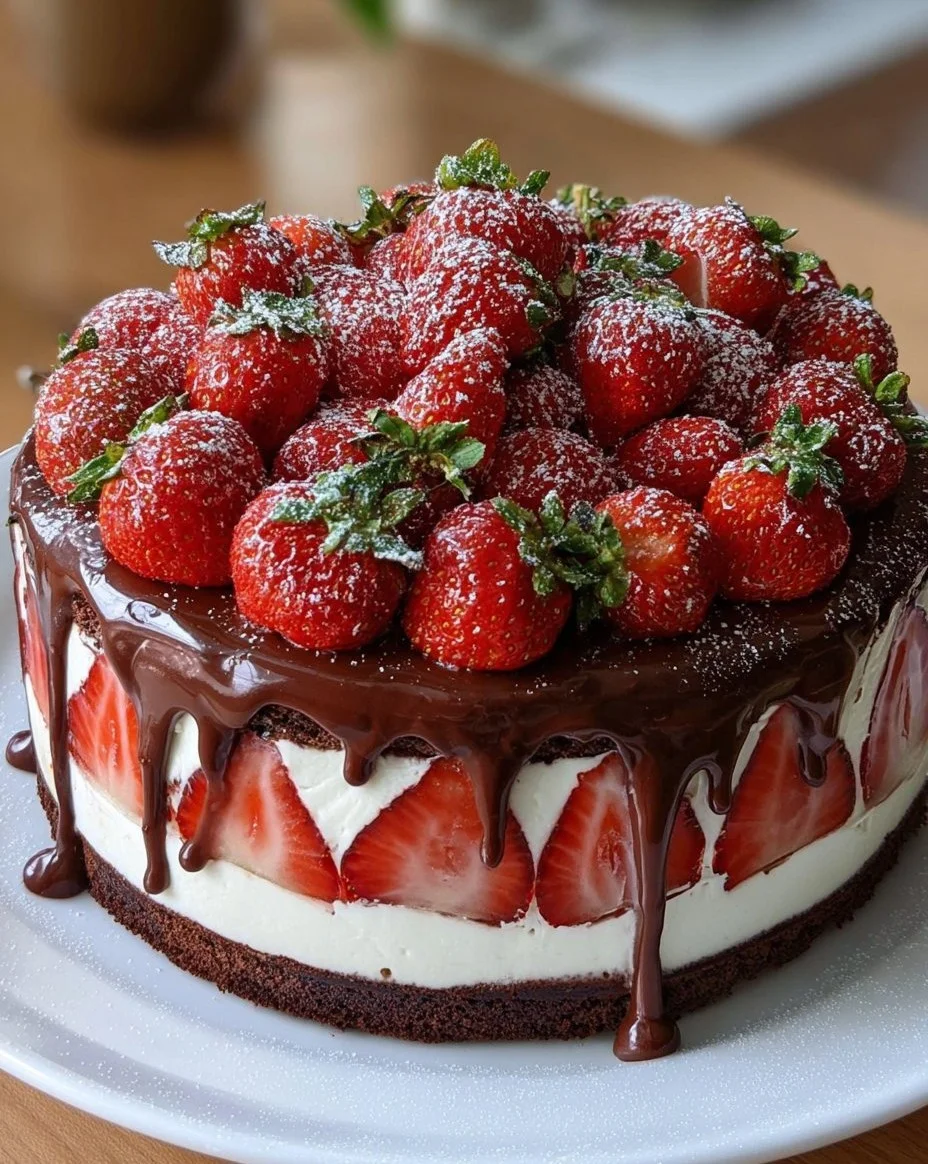 Erdbeerkuchen mit Mascarpone