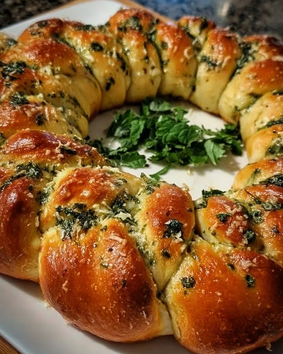 Kräuterkranz aus Pizzateig