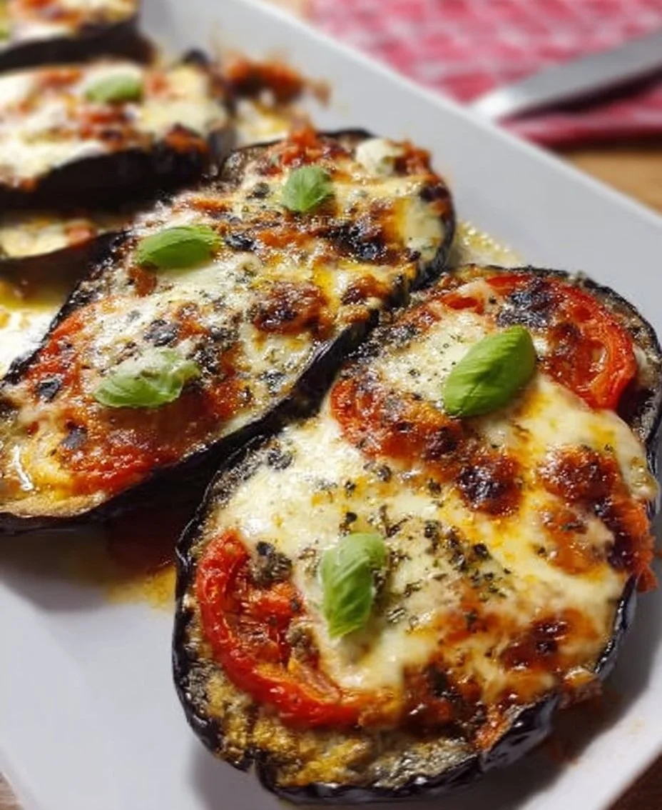 Low Carb Auberginen Pizza