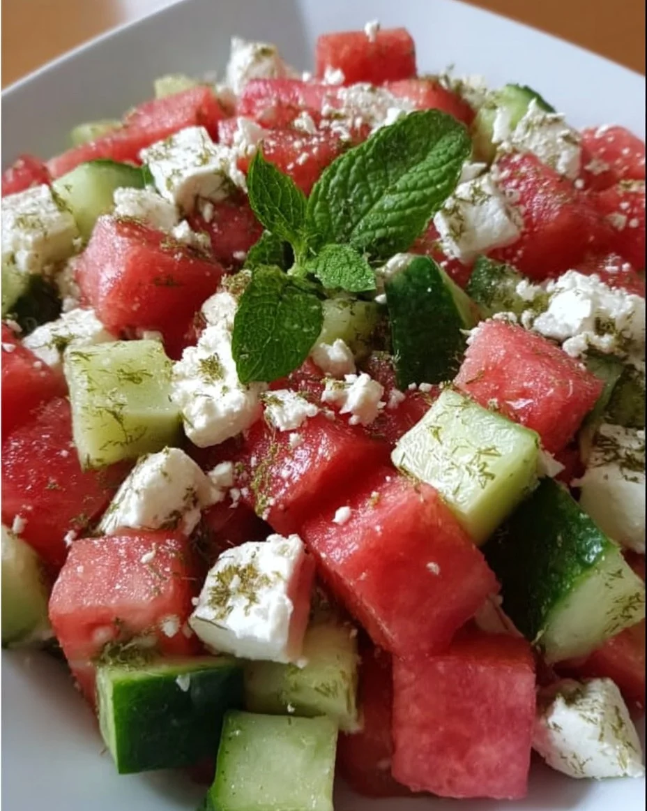 Melone-Feta-Salat
