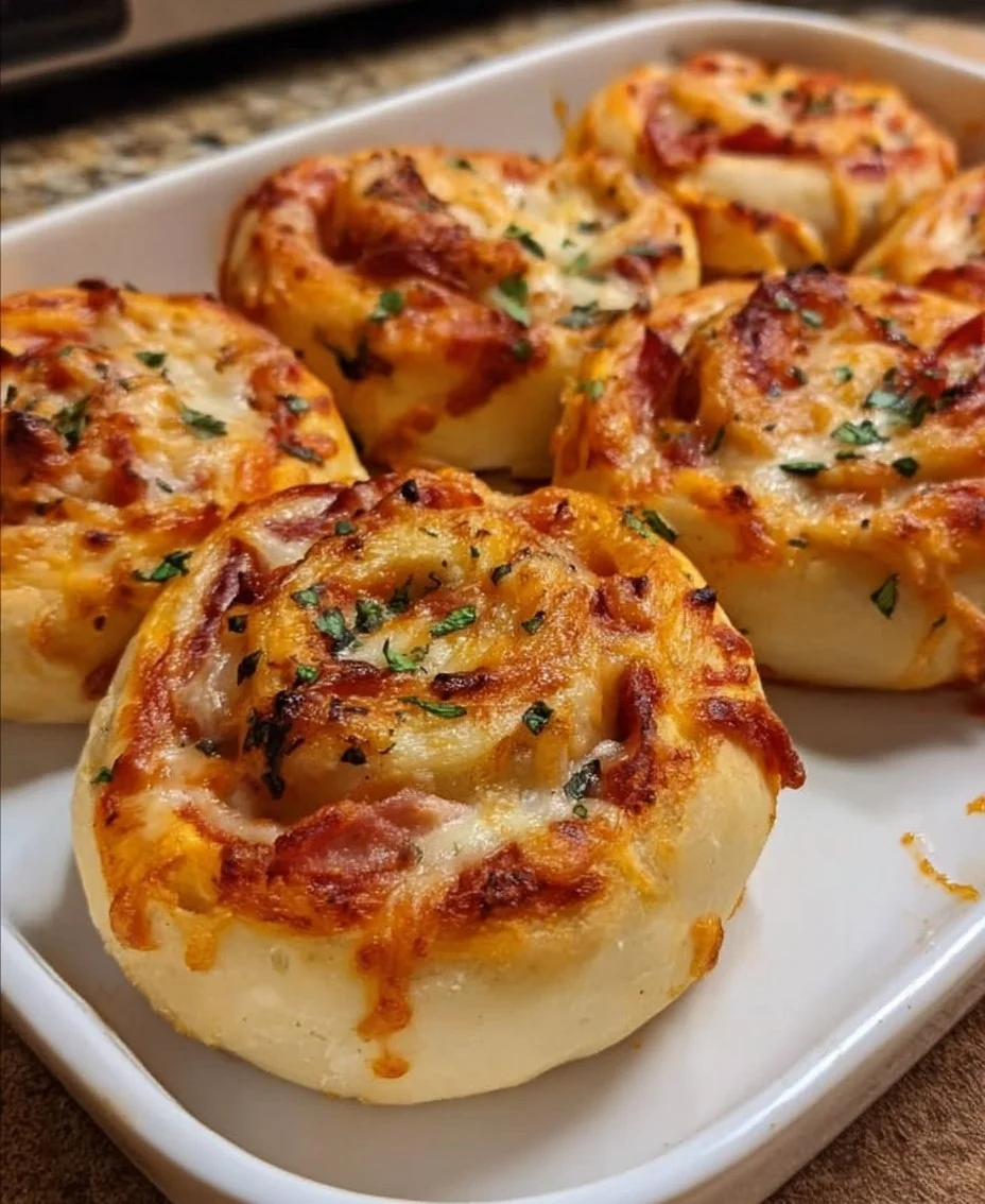 Pizzabrötchen ohne Hefe