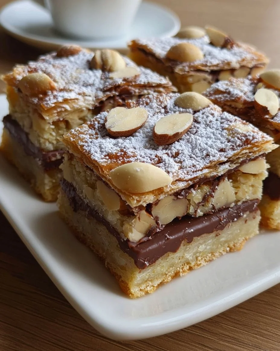Simple Chocolate Nut Slices