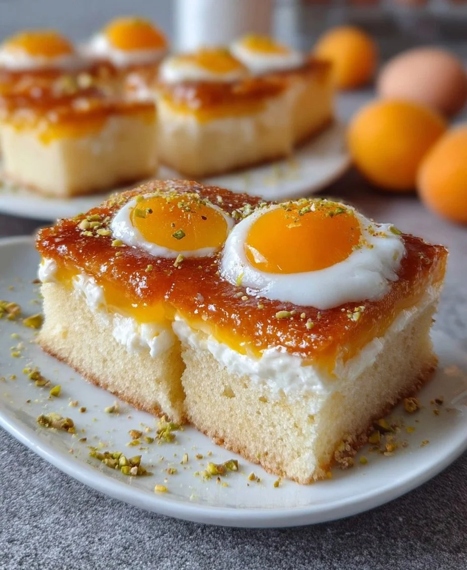 Spiegelei-Blechkuchen