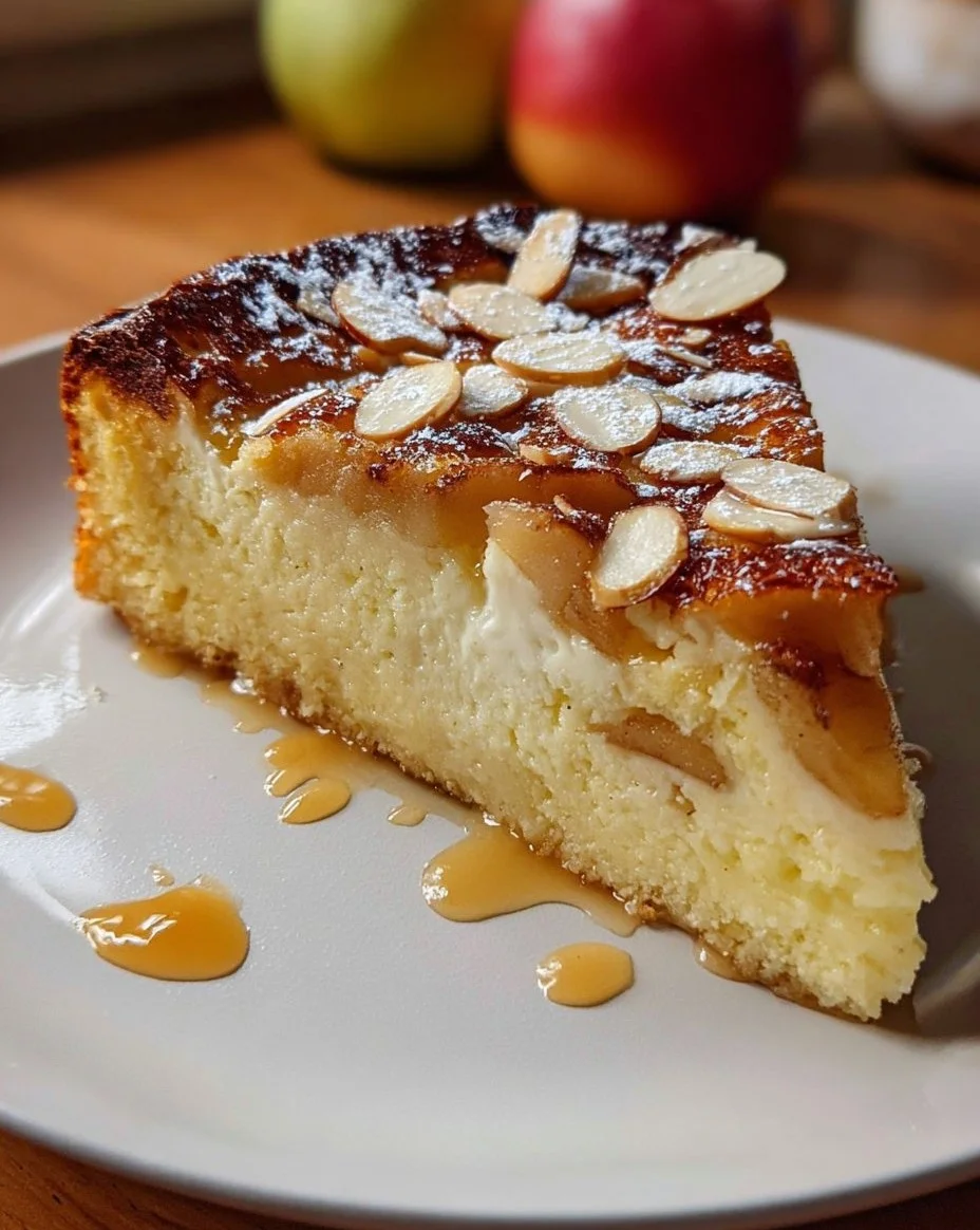 Vanillepudding-Apfelkuchen