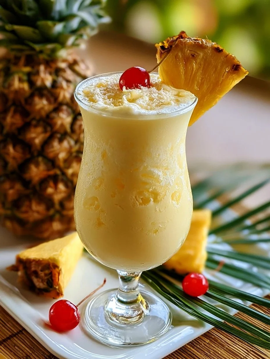 Amarula Colada Cocktail mit frischen Zutaten und exotischem Flair