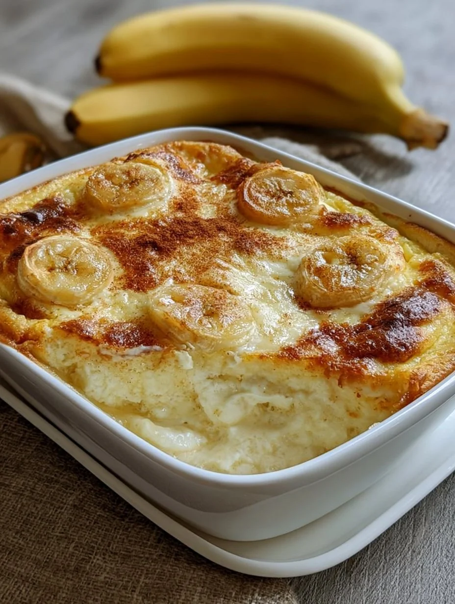 Bananenauflauf mit Topfen