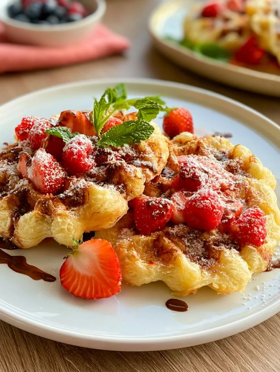 Croffles Croissant Waffel