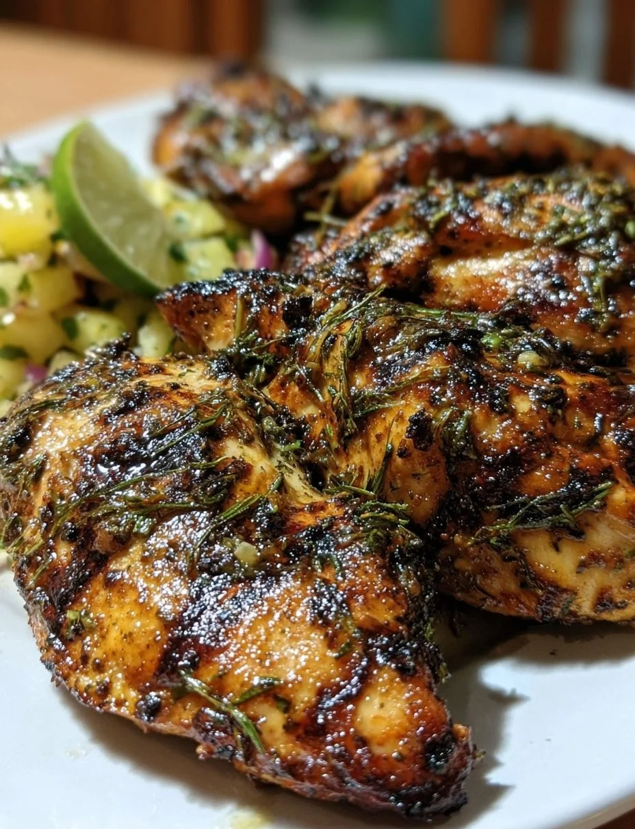 Gegrilltes Jerk-Hühnchen