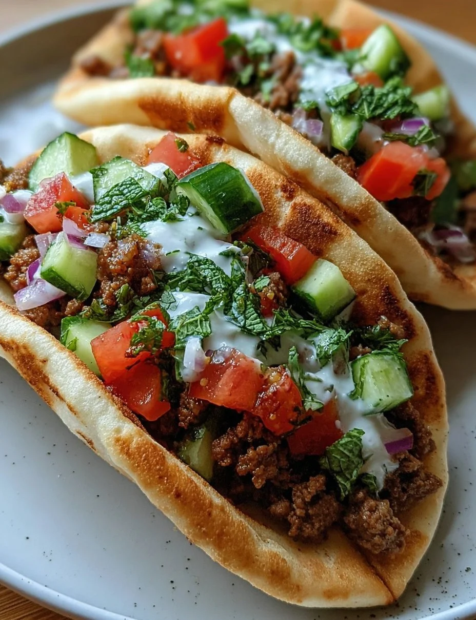 Griechische Rindergefüllte Pita