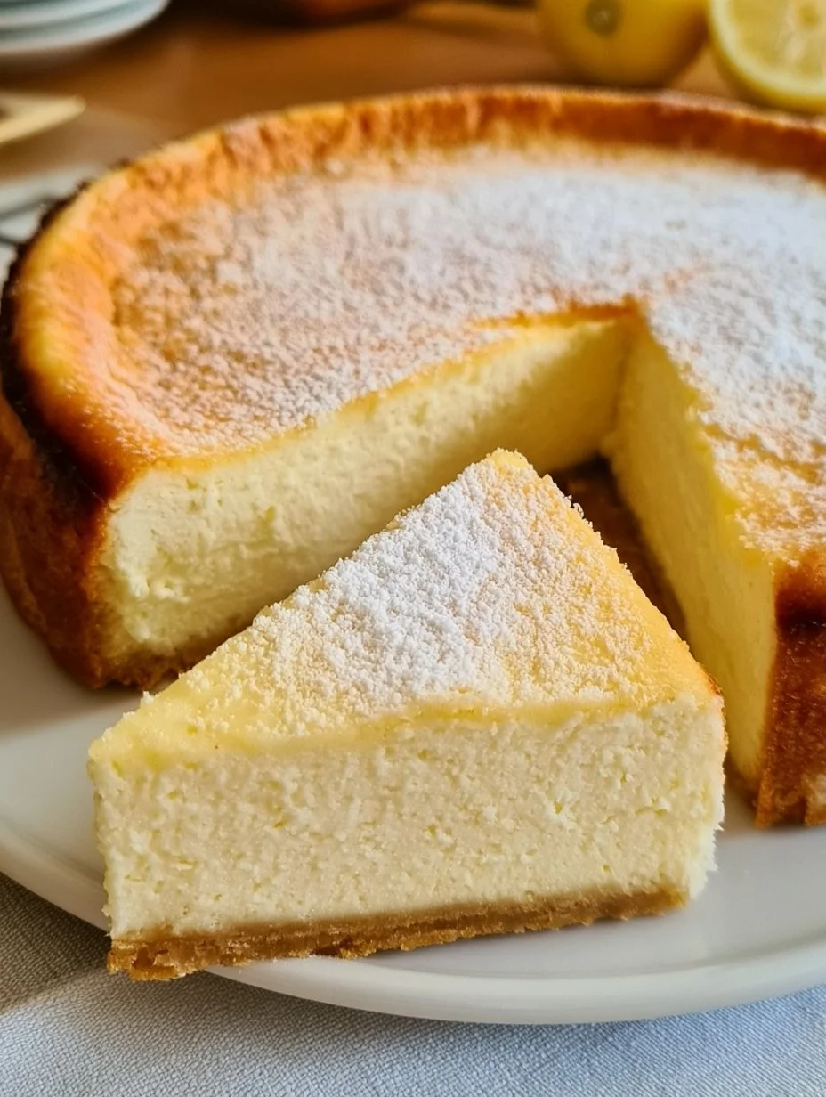 Klassischer deutscher Käsekuchen