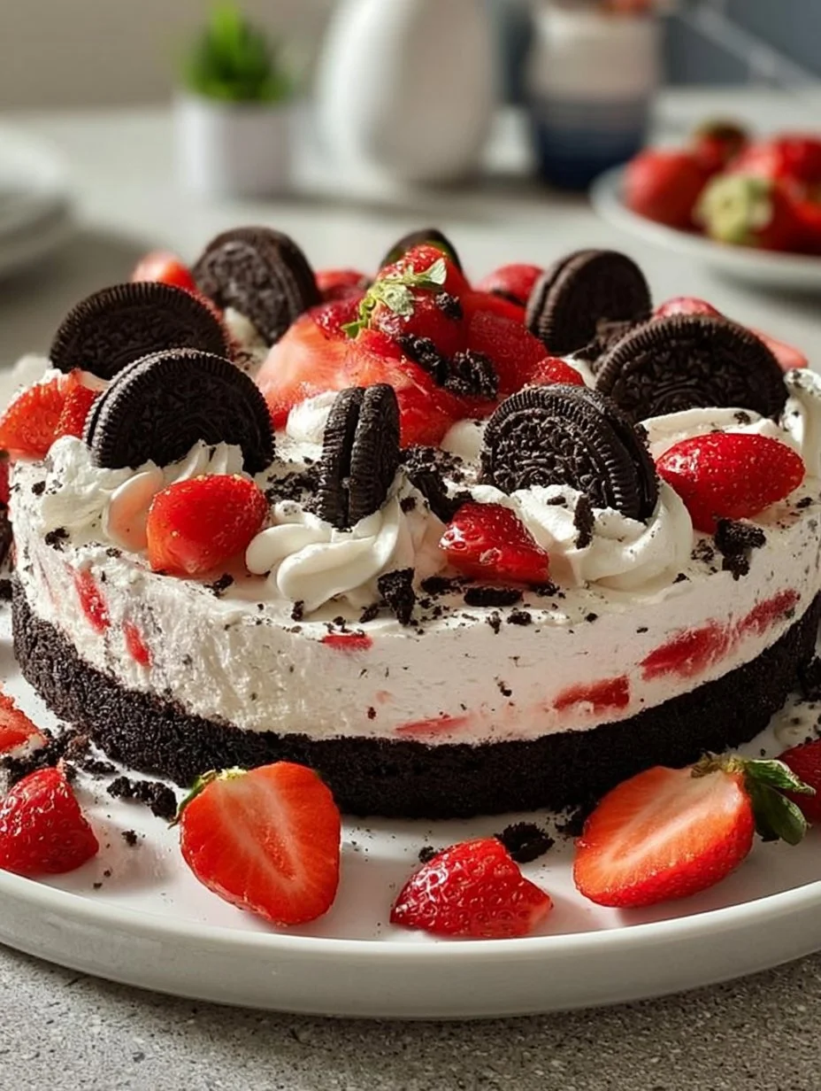 Oreo-Erdbeertorte