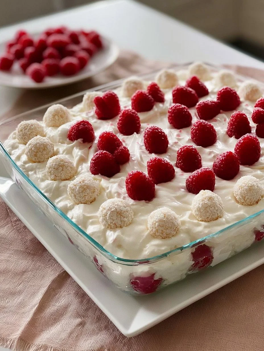 Raffaello Himbeer Dessert
