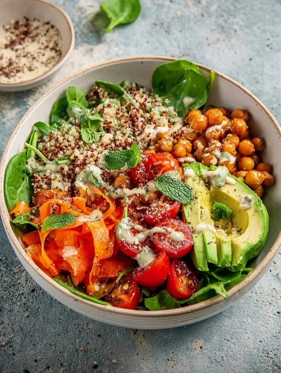 Salatschüssel mit Quinoa