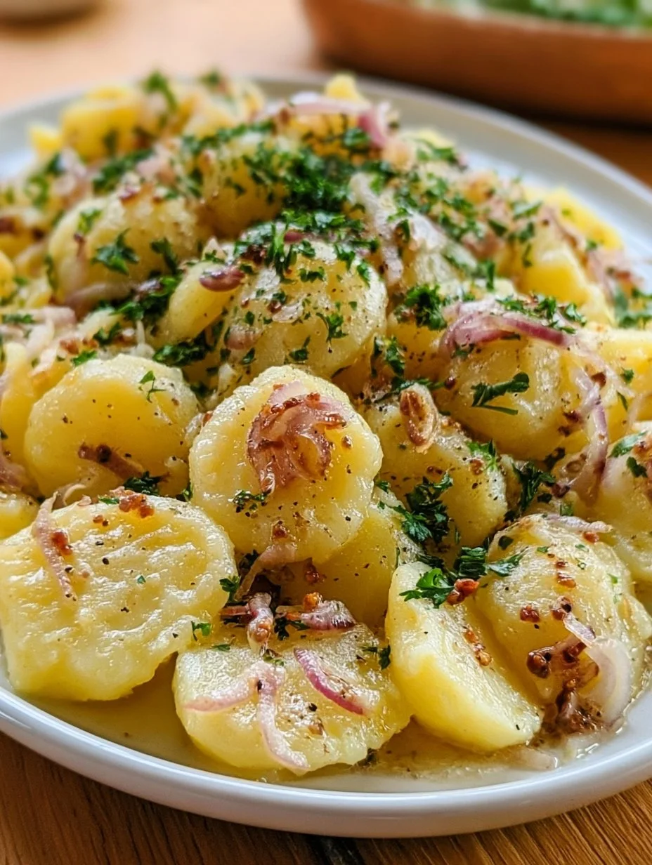 Schwäbischer Kartoffelsalat mit Essig-Öl-Brühe
